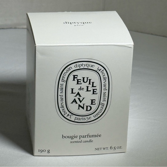 Diptyque Feuille de Laavnde 6.5 oz Empty Candle Jar with Box Luxury Glass Vessel - Picture 7 of 8